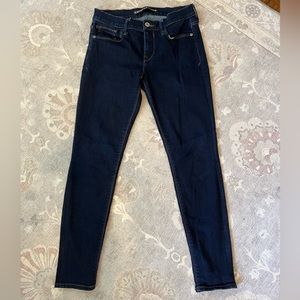Dark wash Express jeggings, Jean leggings